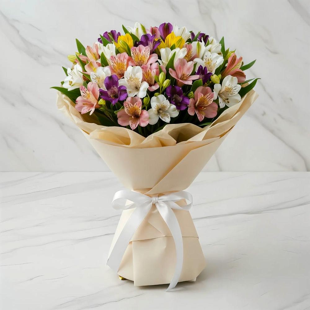 Букет цветов из: Альстромерии в Чаадаевке