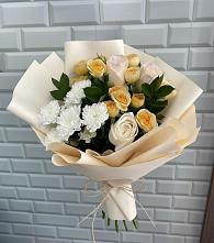 Букет цветов из:  Розы и Хризантемы в Чаадаевке