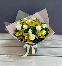 Букет цветов из:  Орхидеи и Розы в Чаадаевке