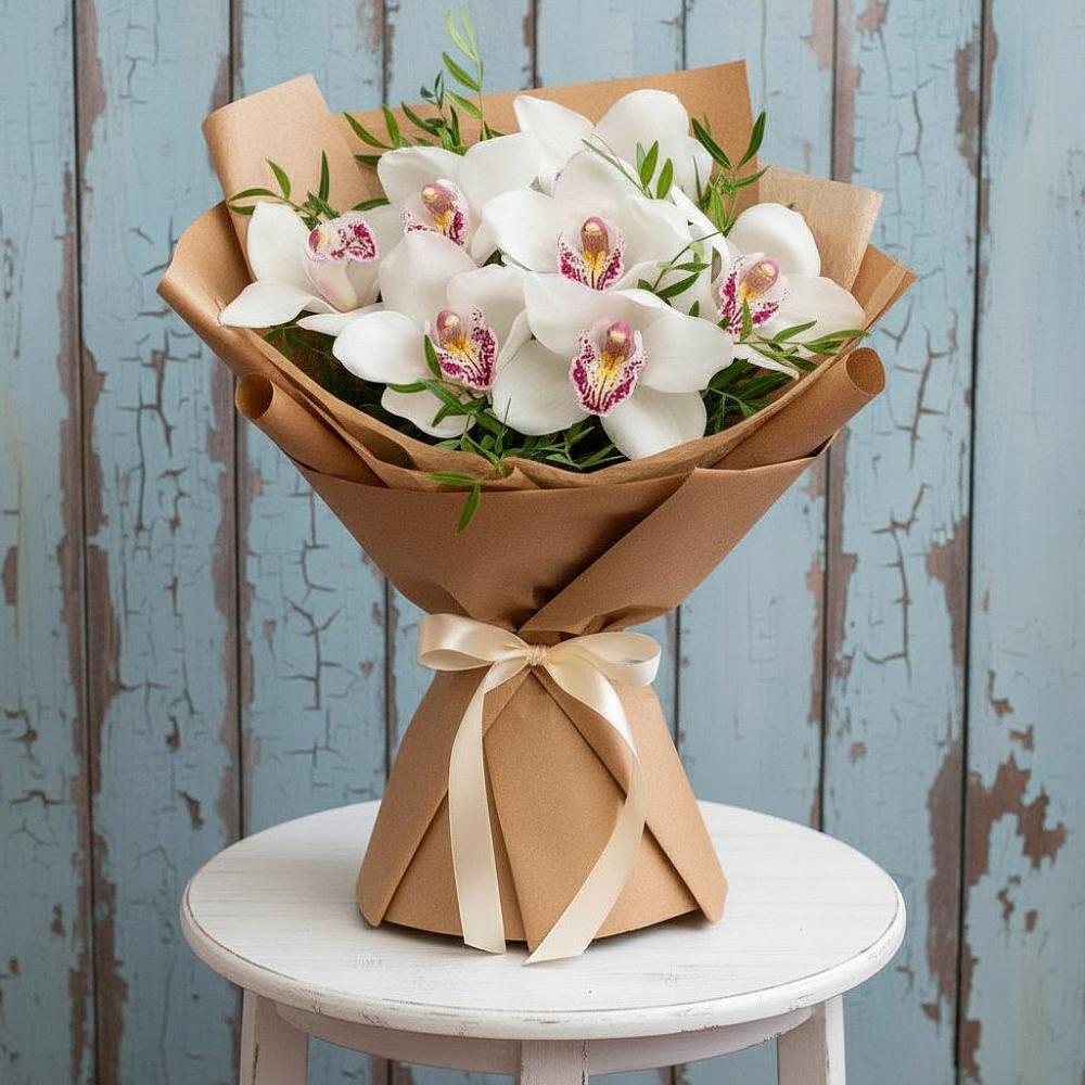 Букет цветов из: Орхидеи и Розы в Чаадаевке