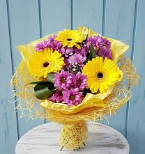 Букет цветов из:  Хризантемы и Герберы в Чаадаевке