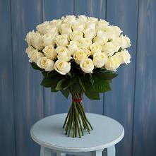 Букет 51 Белая роза Эдлесс Лав #REPLACE_PRED# Чаадаевке