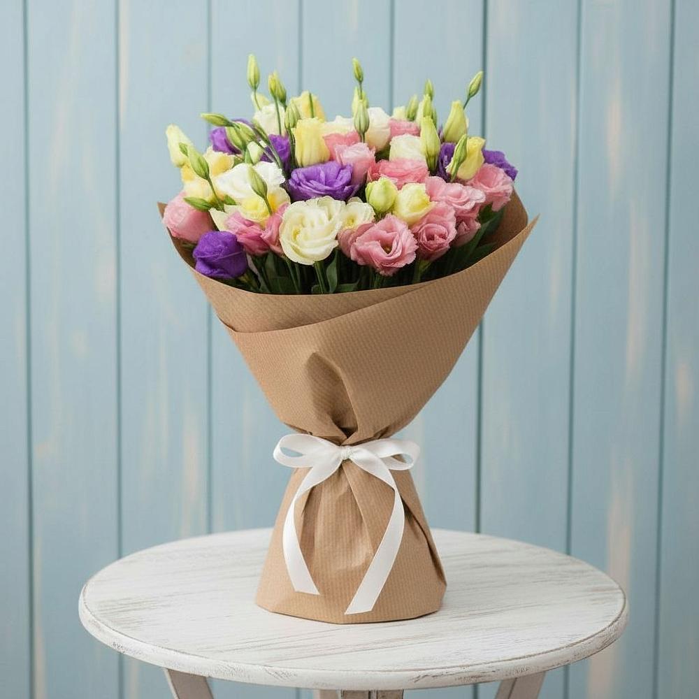 Букет цветов из: Лизиантусы в Чаадаевке