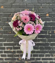 Букет цветов из:  Герберы и Хризантемы #REPLACE_PRED# Чаадаевке