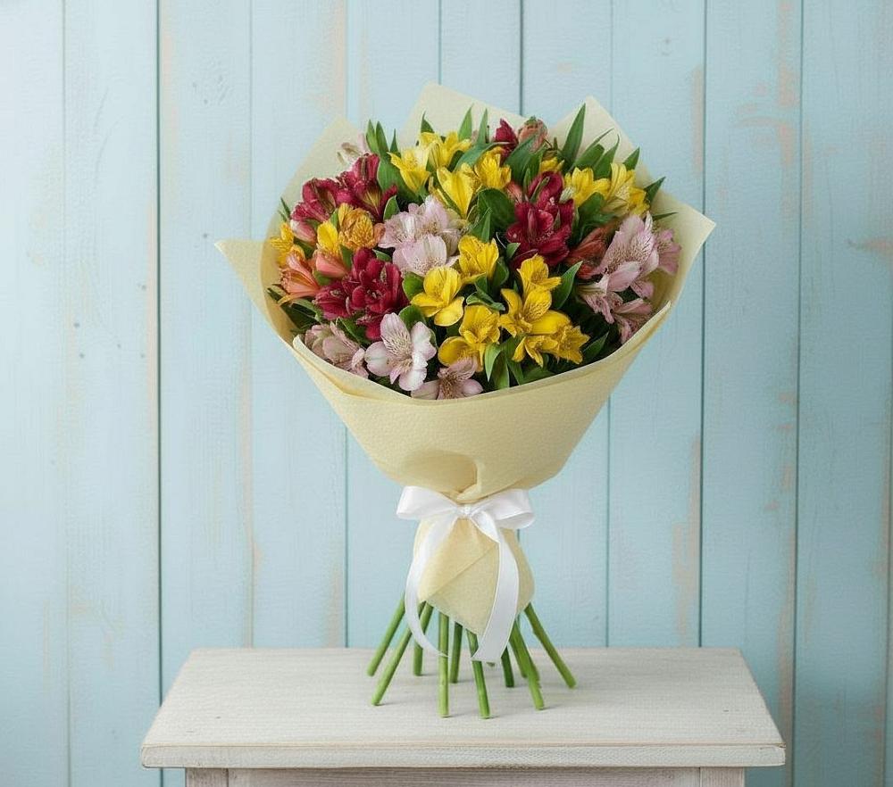 Букет цветов из: Альстромерии в Чаадаевке