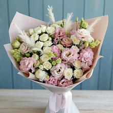 Букет цветов из:  Альстромерии и Розы в Чаадаевке