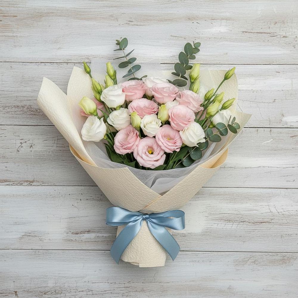 Букет цветов из: Лизиантусы в Чаадаевке